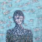 The girl whose real name is Rain Maarit Siltamaeki 2020 akryyli kankaalle 100cm x 100cm